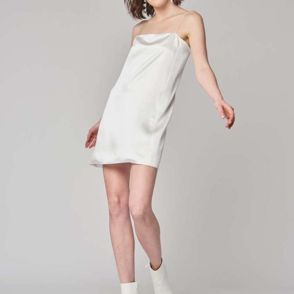 Alexandra Grecco Lane Bridal Silk Slip Dress (mini)